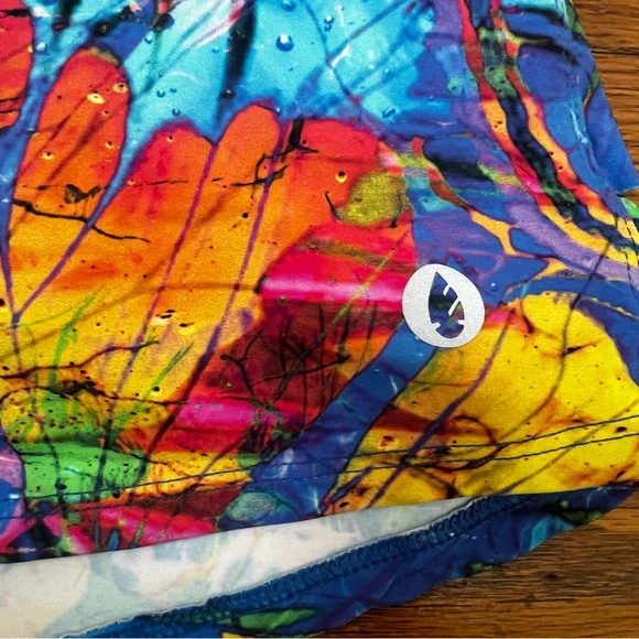 Dona Jo Skort Size 2 Large Blue Multi Athletic Tennis Pickleball - Picture 4 of 9